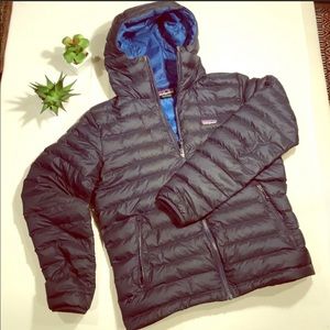 Patagonia Navy Down Sweater Hoody